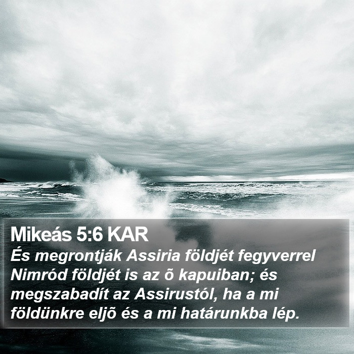 Mikeás 5:6 KAR Bible Study