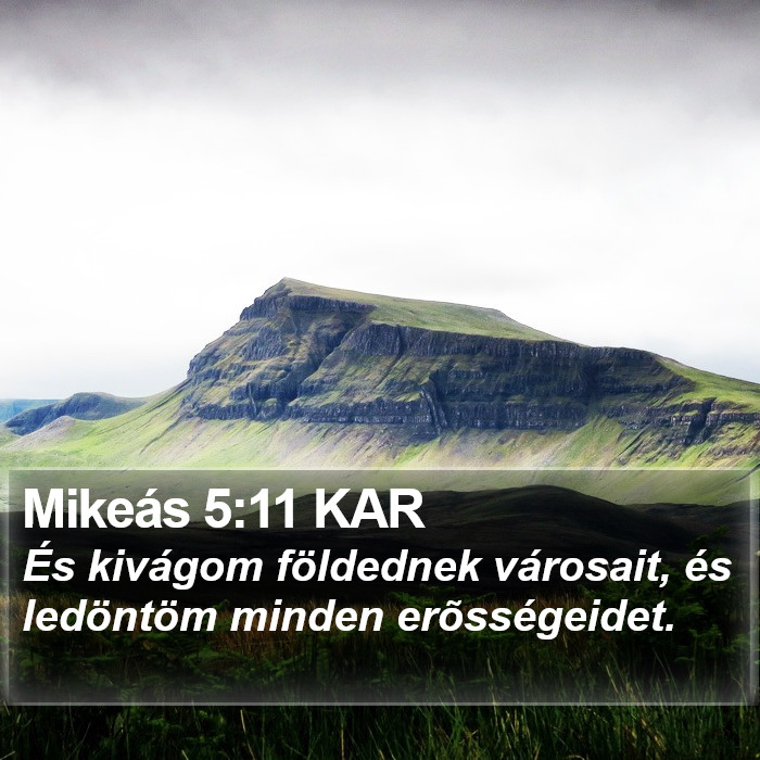 Mikeás 5:11 KAR Bible Study