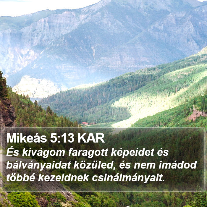 Mikeás 5:13 KAR Bible Study