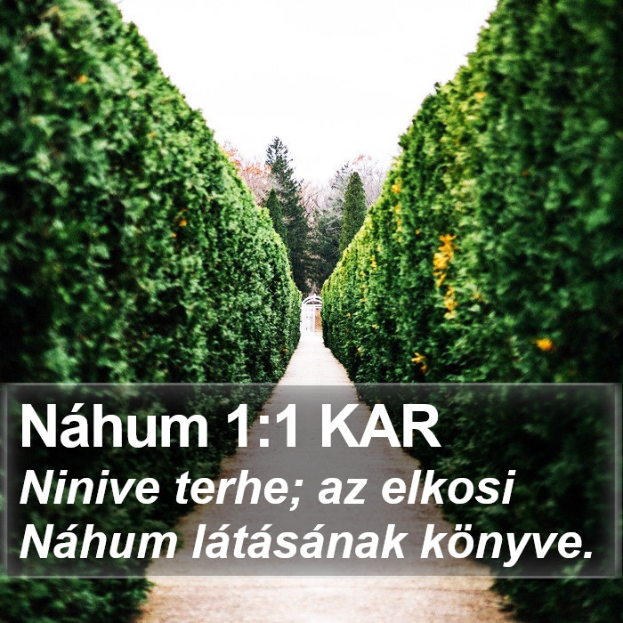 Náhum 1:1 KAR Bible Study