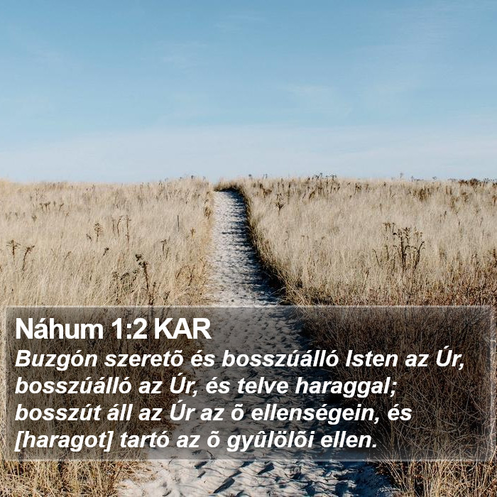 Náhum 1:2 KAR Bible Study