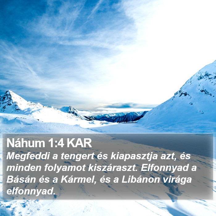 Náhum 1:4 KAR Bible Study