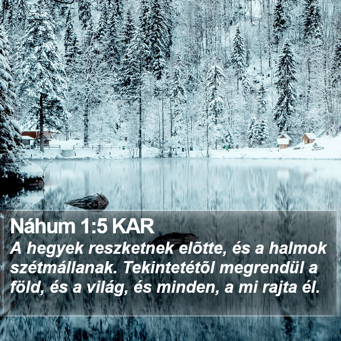 Náhum 1:5 KAR Bible Study