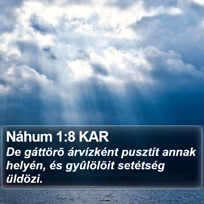 Náhum 1:8 KAR Bible Study