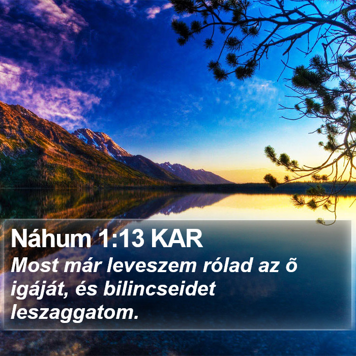 Náhum 1:13 KAR Bible Study