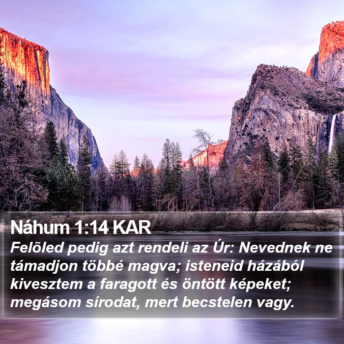 Náhum 1:14 KAR Bible Study