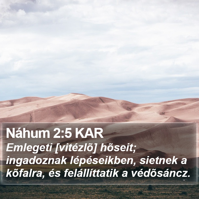 Náhum 2:5 KAR Bible Study