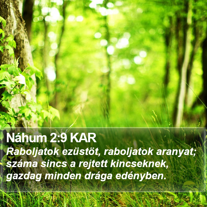 Náhum 2:9 KAR Bible Study