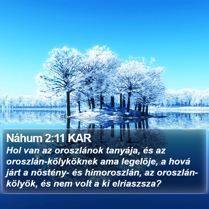 Náhum 2:11 KAR Bible Study