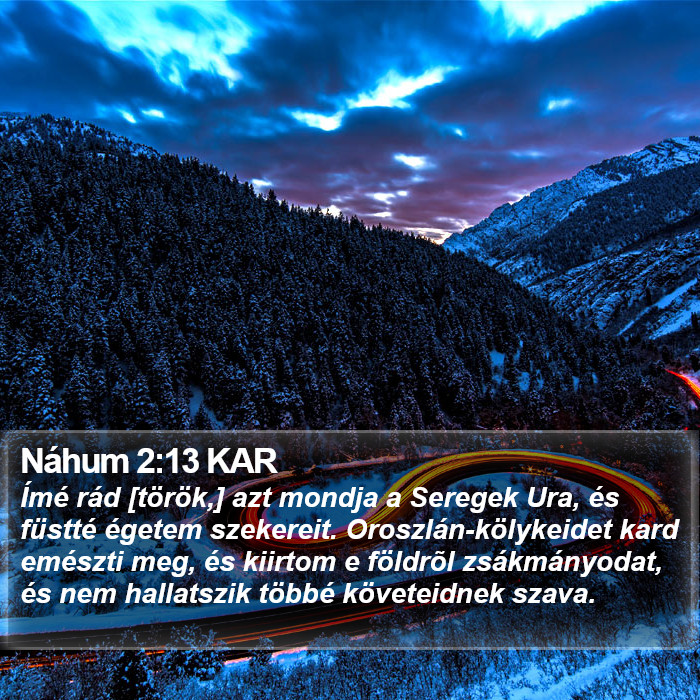 Náhum 2:13 KAR Bible Study