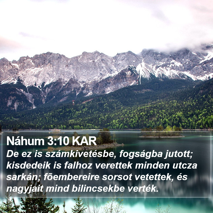 Náhum 3:10 KAR Bible Study