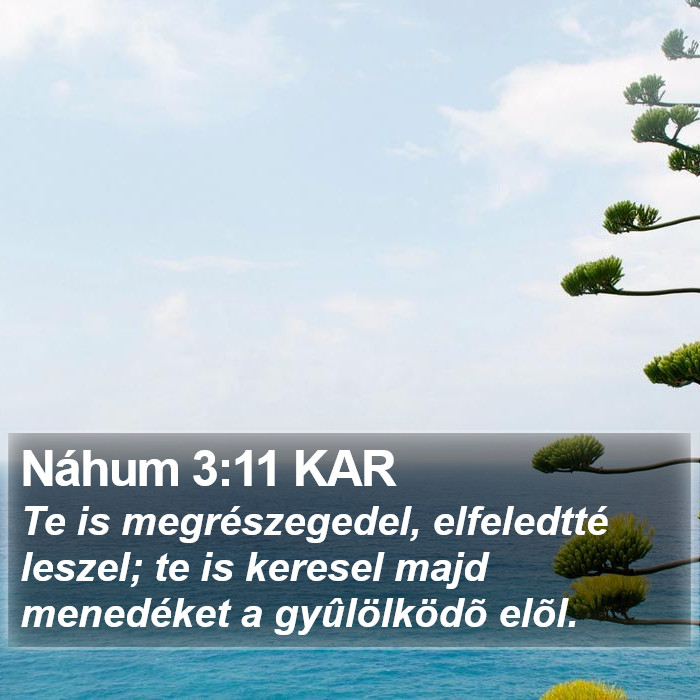 Náhum 3:11 KAR Bible Study