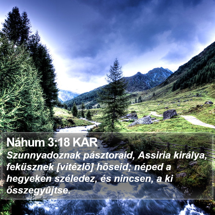 Náhum 3:18 KAR Bible Study
