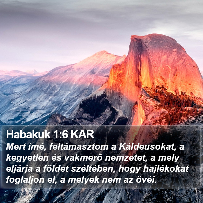 Habakuk 1:6 KAR Bible Study