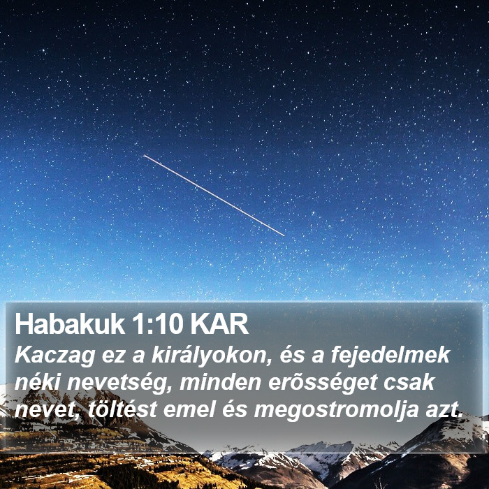 Habakuk 1:10 KAR Bible Study