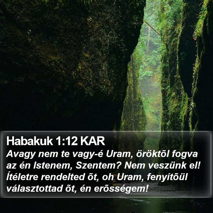 Habakuk 1:12 KAR Bible Study