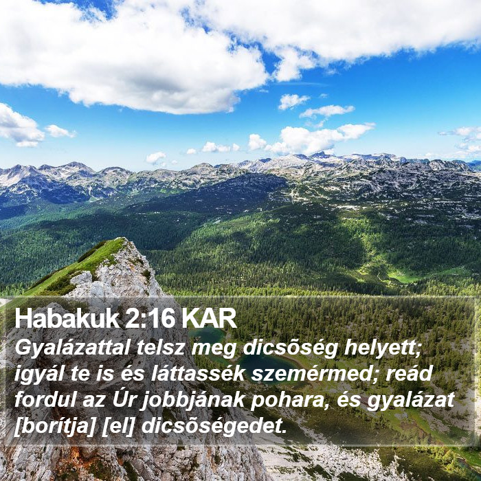 Habakuk 2:16 KAR Bible Study