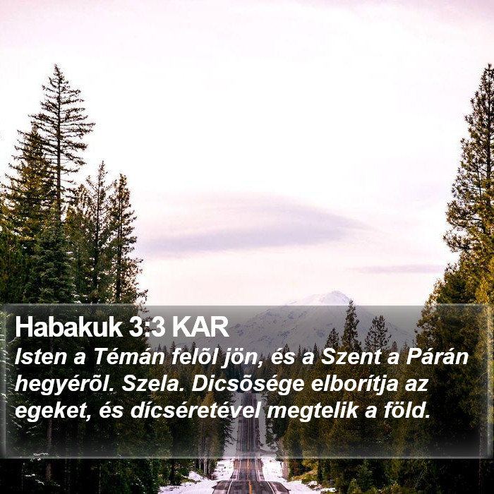 Habakuk 3:3 KAR Bible Study