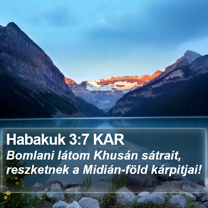 Habakuk 3:7 KAR Bible Study