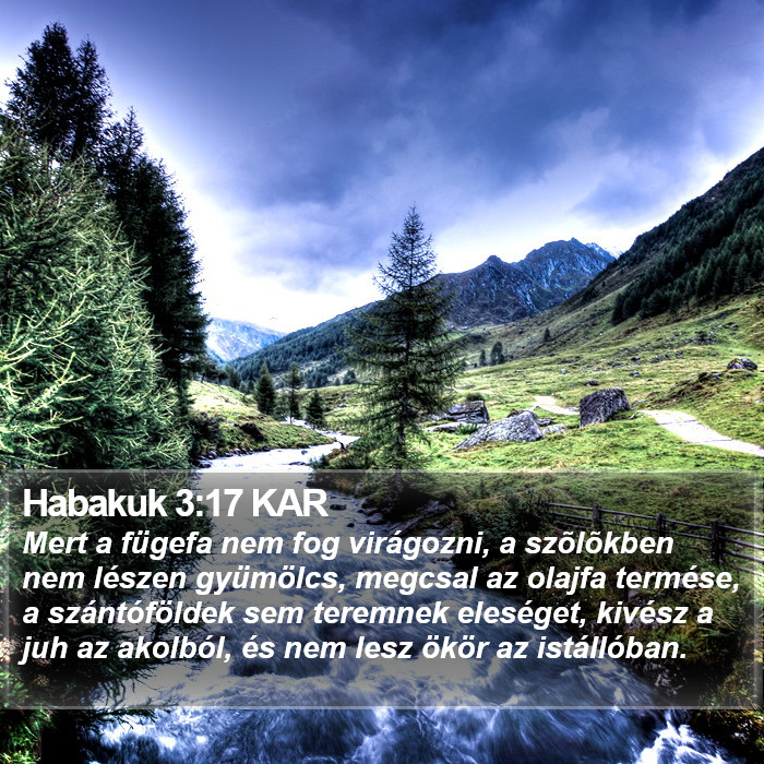 Habakuk 3:17 KAR Bible Study