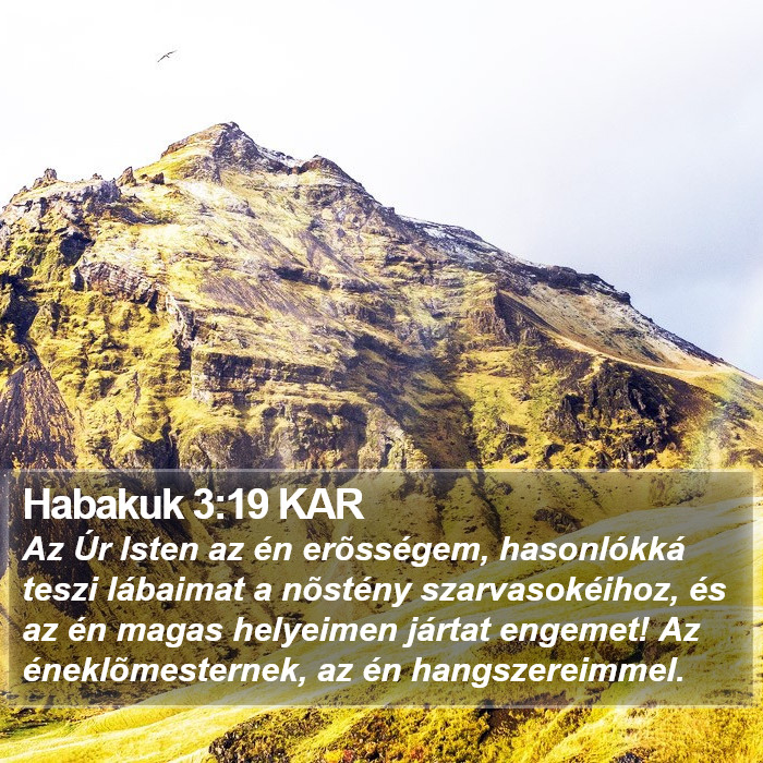Habakuk 3:19 KAR Bible Study