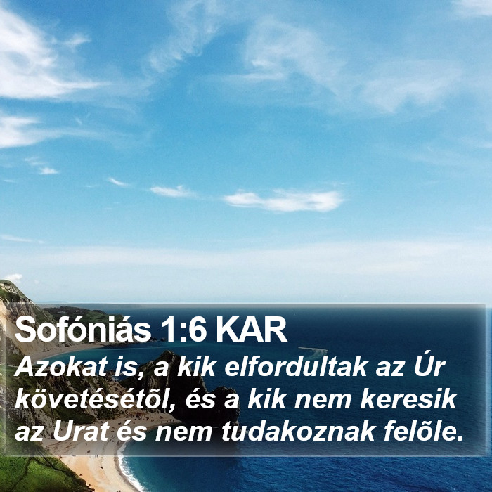 Sofóniás 1:6 KAR Bible Study