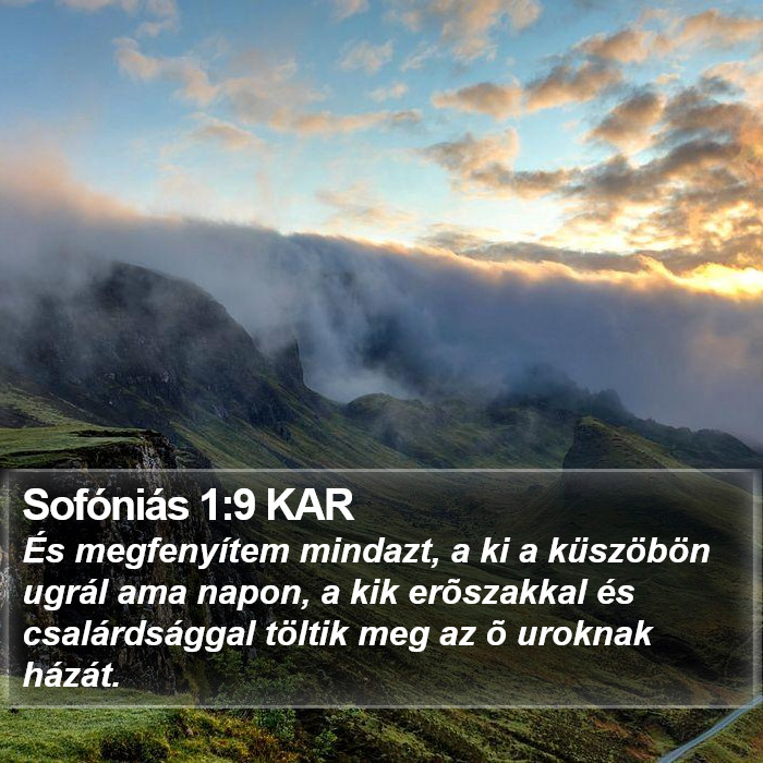 Sofóniás 1:9 KAR Bible Study