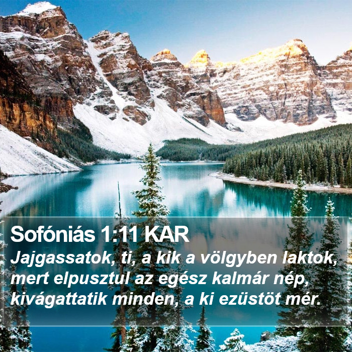 Sofóniás 1:11 KAR Bible Study