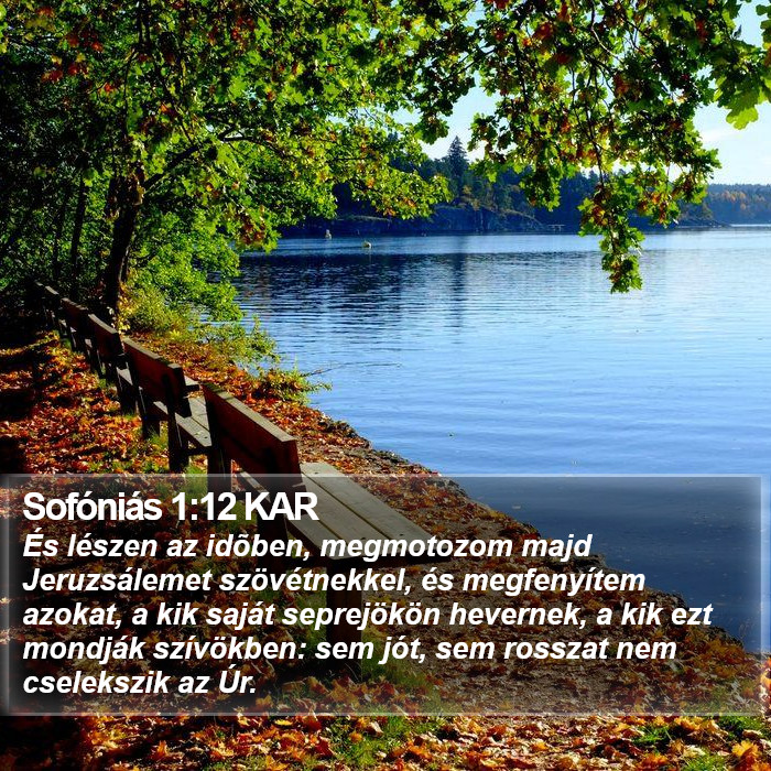 Sofóniás 1:12 KAR Bible Study