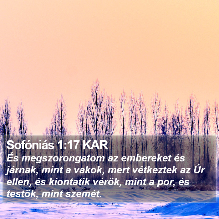 Sofóniás 1:17 KAR Bible Study