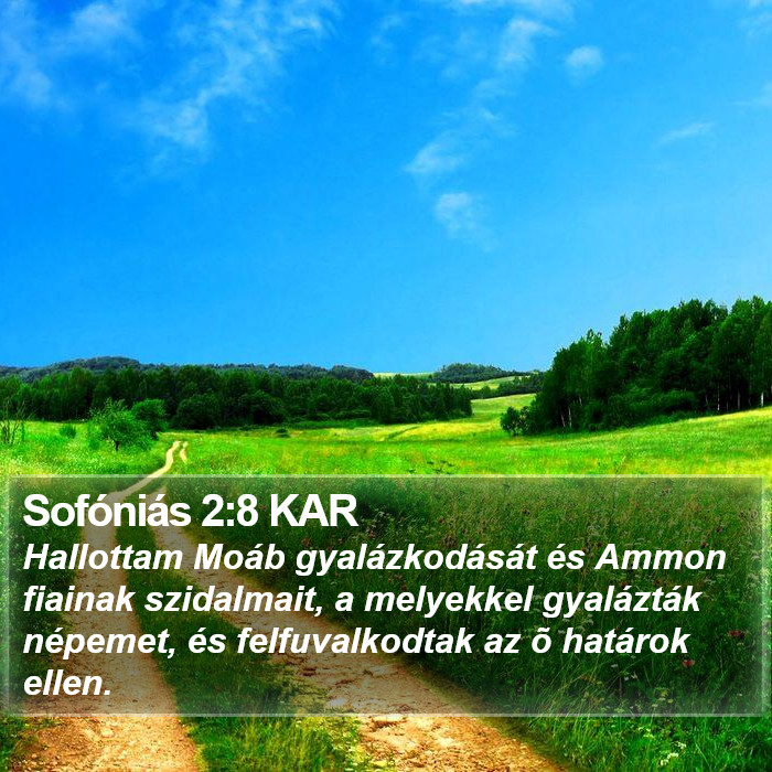 Sofóniás 2:8 KAR Bible Study