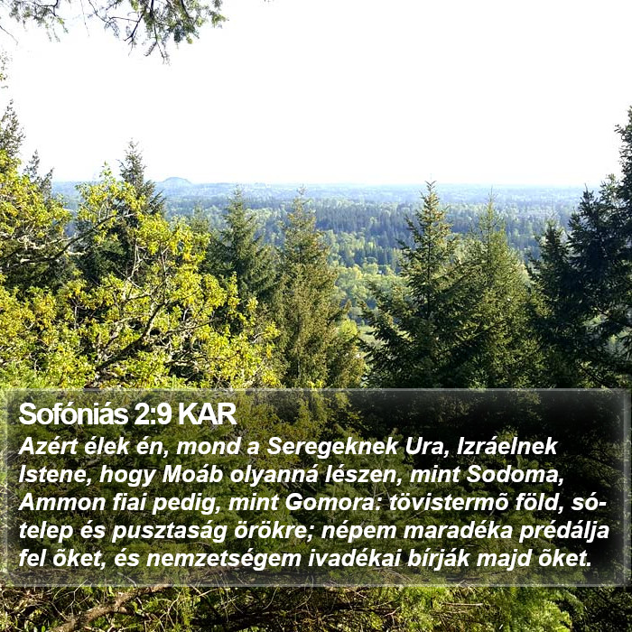 Sofóniás 2:9 KAR Bible Study