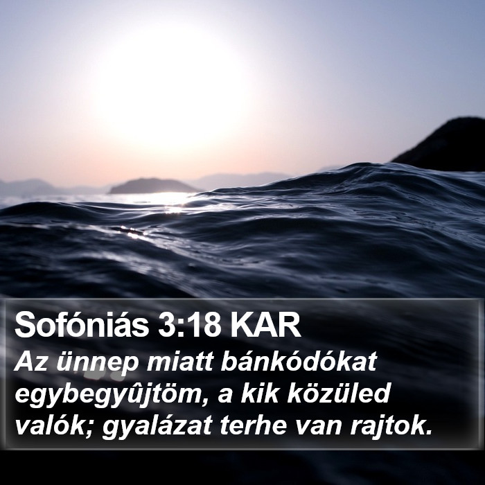 Sofóniás 3:18 KAR Bible Study