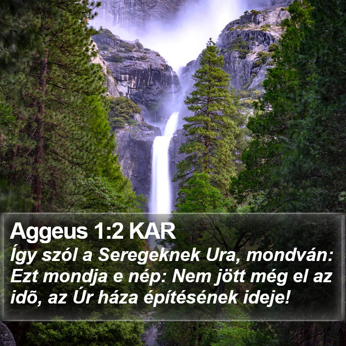 Aggeus 1:2 KAR Bible Study