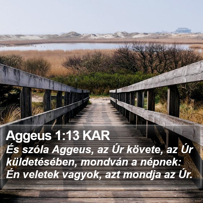 Aggeus 1:13 KAR Bible Study