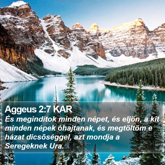 Aggeus 2:7 KAR Bible Study