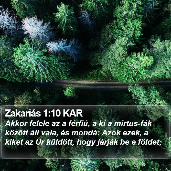 Zakariás 1:10 KAR Bible Study