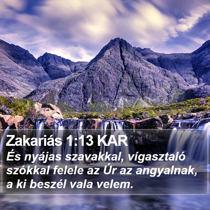 Zakariás 1:13 KAR Bible Study