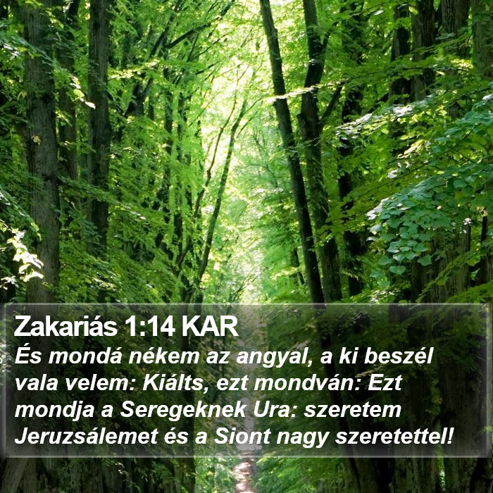 Zakariás 1:14 KAR Bible Study