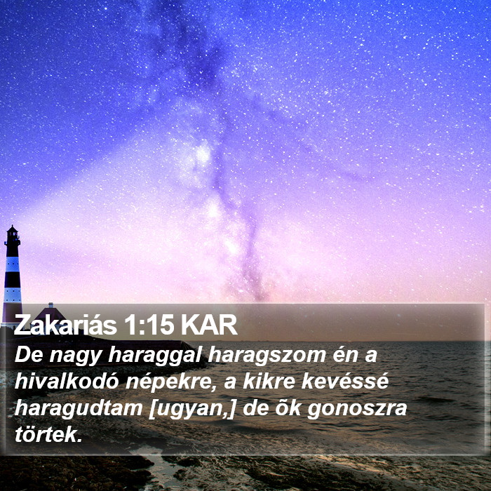 Zakariás 1:15 KAR Bible Study