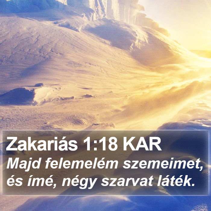 Zakariás 1:18 KAR Bible Study