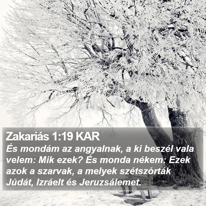 Zakariás 1:19 KAR Bible Study