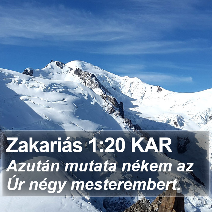 Zakariás 1:20 KAR Bible Study