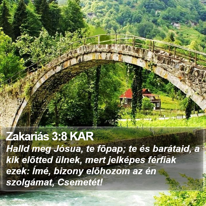 Zakariás 3:8 KAR Bible Study