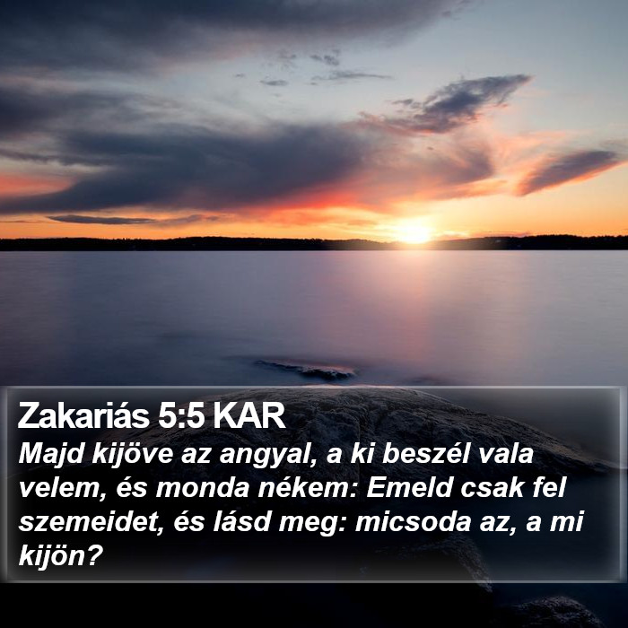 Zakariás 5:5 KAR Bible Study