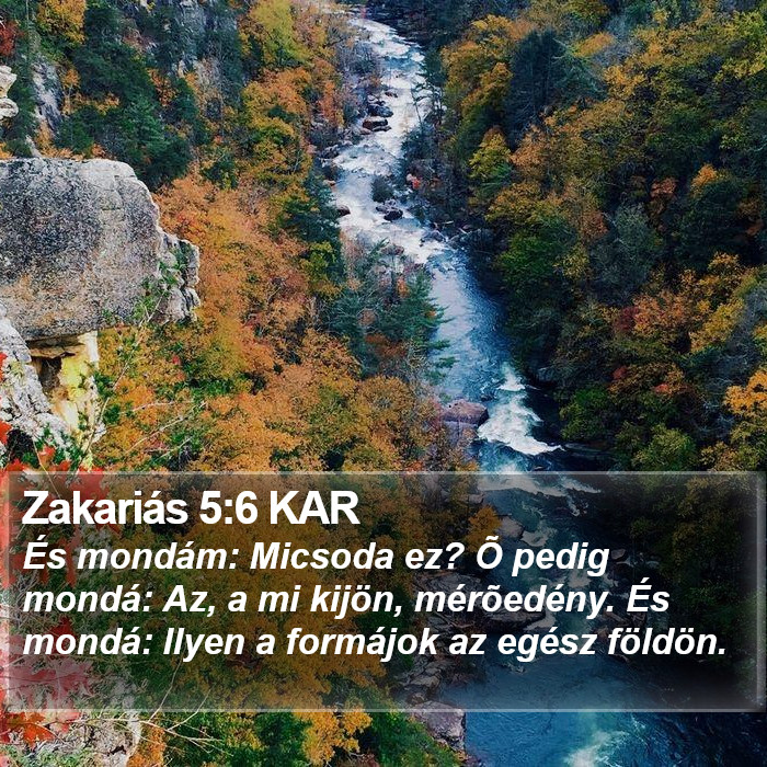 Zakariás 5:6 KAR Bible Study