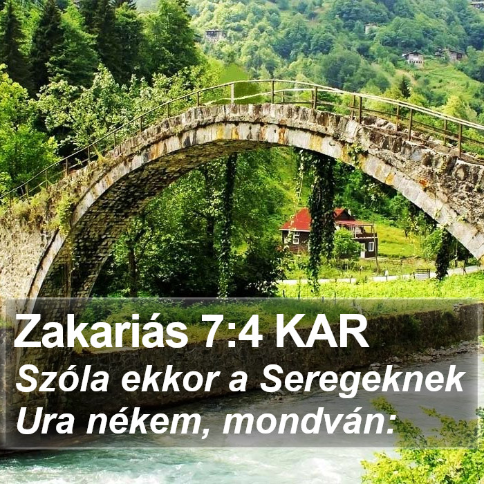 Zakariás 7:4 KAR Bible Study