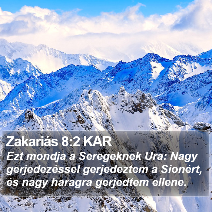 Zakariás 8:2 KAR Bible Study