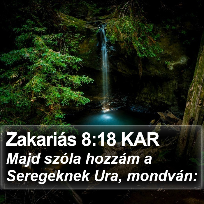 Zakariás 8:18 KAR Bible Study