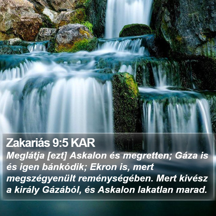 Zakariás 9:5 KAR Bible Study